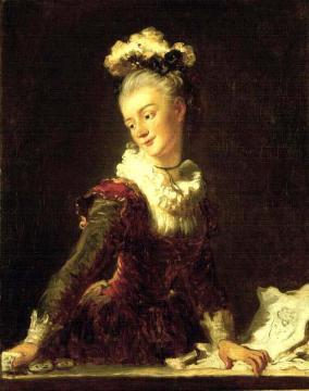 Jean Honore Fragonard French dancer Norge oil painting art